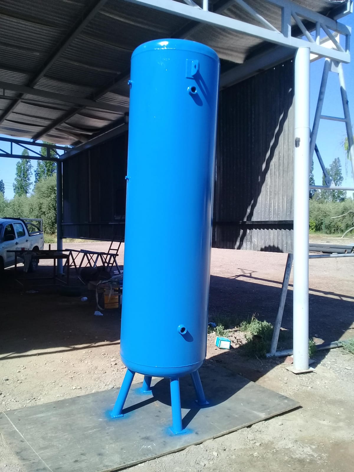Pulmón de aire en montaje